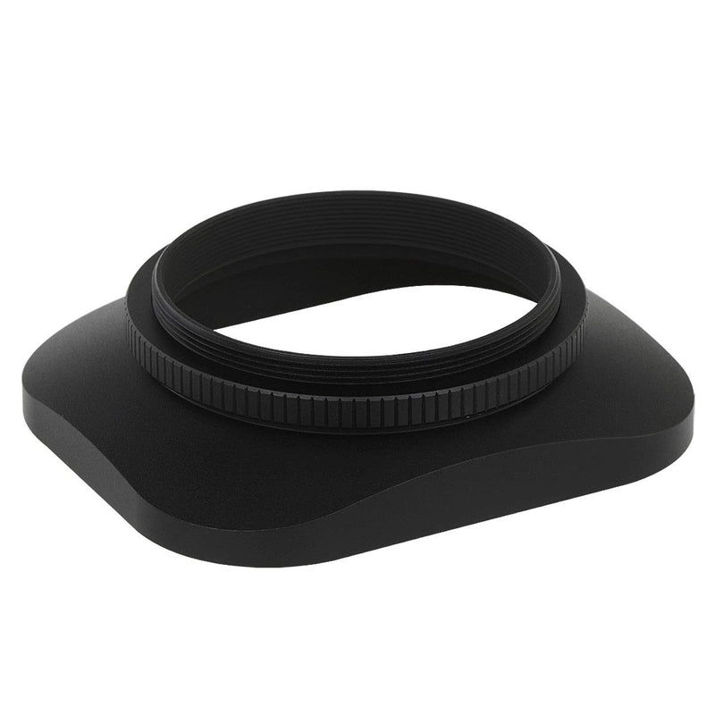 Haoge LH-B46T 46mm Square Metal Screw-in Lens Hood with Cap for Leica Summilux-M 35mm f/1.4 50mm f1.4 E46, Summarit-M 90mm f/2.5 75mm f2.5 E46, Summicron-M 28mm F2 E46, Voigtlander 35mm f/1.7 28mm f2