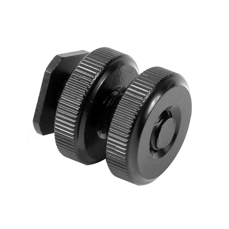 FEICHAO 2Pcs Professional 3/8 1/4 Hot Shoe Adapter Tripod Mount Screw to Flash for DSLR Camera (1/4 Shoe) 1/4 Shoe