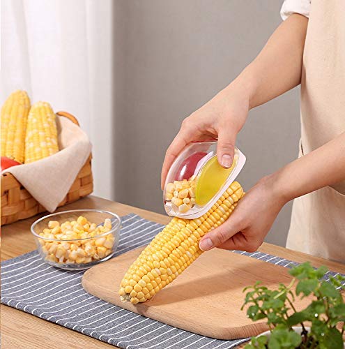 Rainbow - Ye Creative Corn Planter, Corn thresher, Corn Husk, with Stainless Steel Blades and Hand Protector Cooking Tools (1pcs) + Fish Scraper, Scale Remover (1pcs).