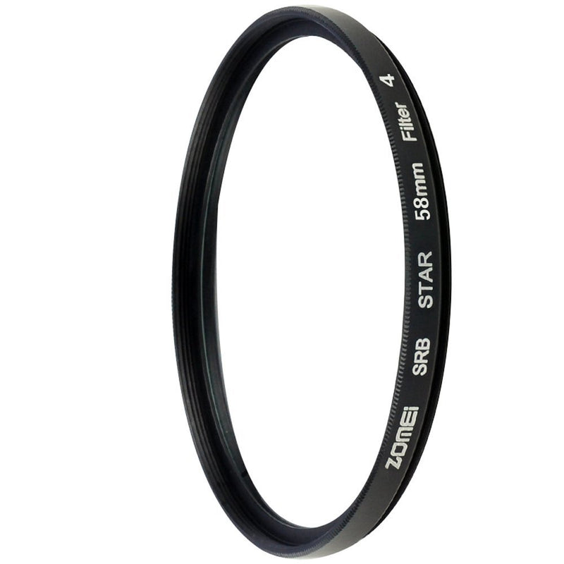 ZM 58mm Star-Effect Cross Starburst Twinkle Lens + 4 Points Star Filter + 6 Points Star Filter + 8 Points Star Filter Set for Canon Nikon
