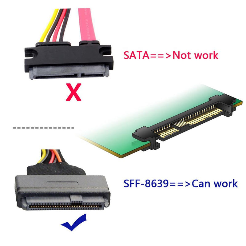 [AUSTRALIA] - Cablecc PCI-E 4.0 X1 to U.2/U.3 SFF-8639 Host Adapter for PM1735 NVMe PCIe SSD Black 1X to U.2+U.3 Adapter 