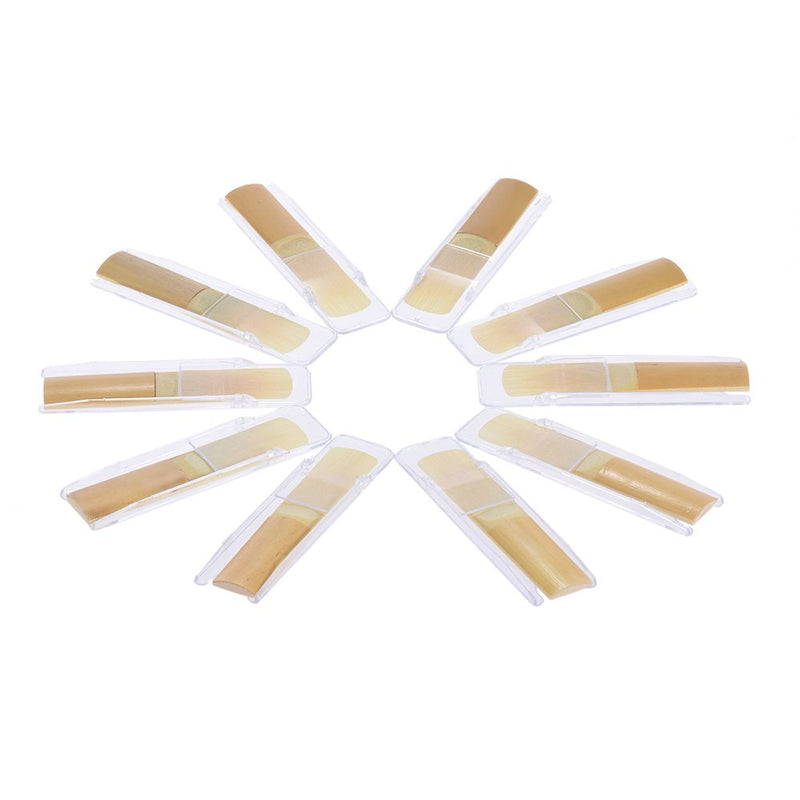 ammoon 10pcs Bb Tenor Saxophone Sax Bamboo Reeds Strength 2.0