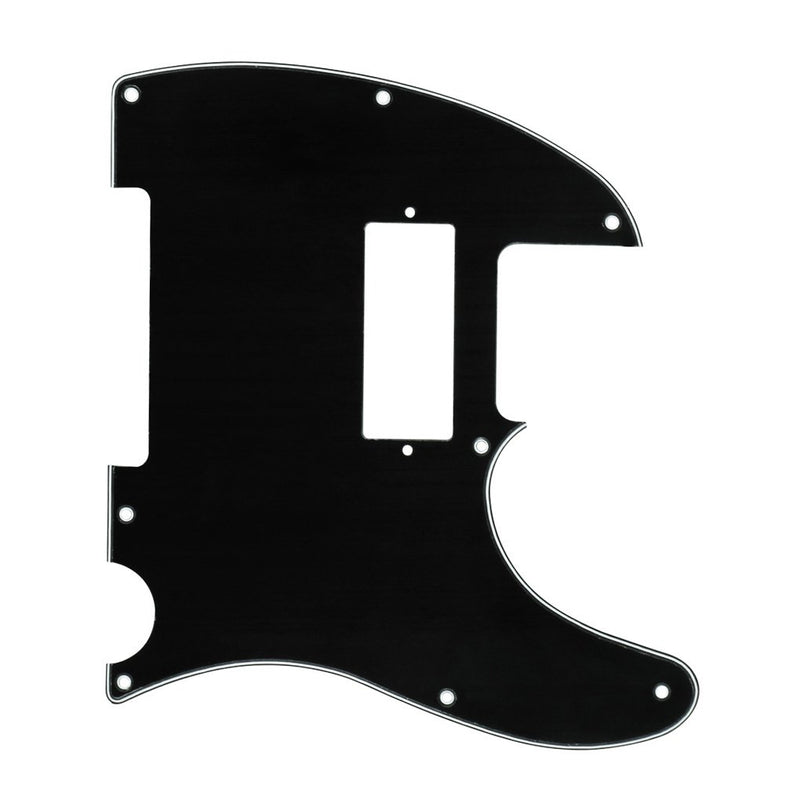 IKN 3Ply Black 8 Hole Tele Mini Humbucker Pickguard with Screws Fit USA/Mexican Fender Telecaster Humbucker Pickguard Replacement