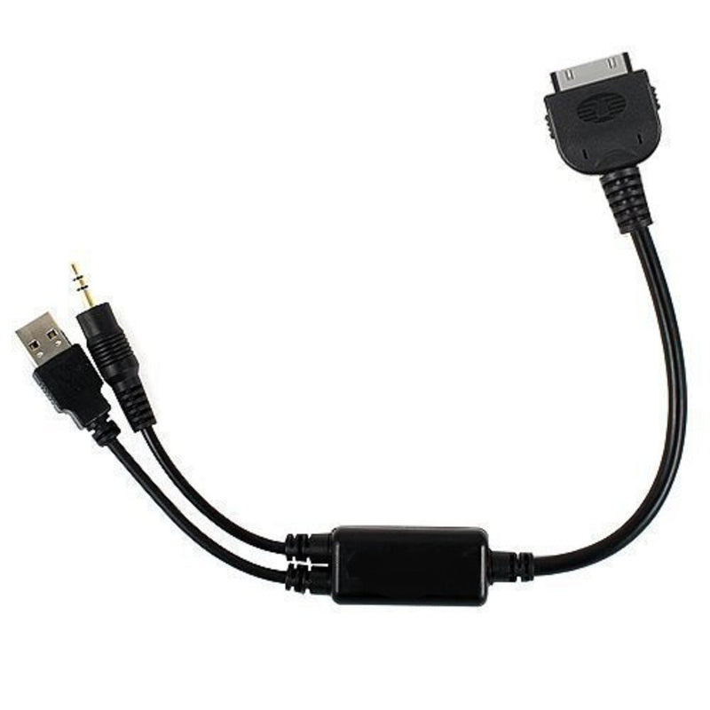 Car AUX Y Cable Compatible for,Aux Music Interface to 3.5mm Male Jack & Adapter Cord for Pod