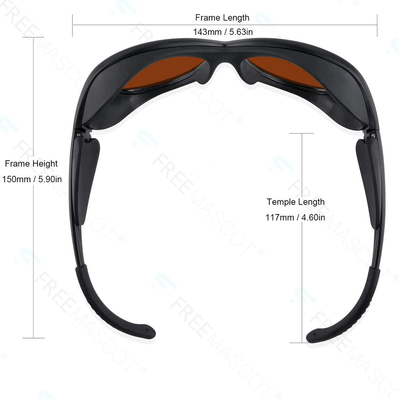 FreeMascot OD 6+ 190nm-550nm / 800nm-1100nm Wavelength Professional Laser Safety Glasses Style 2