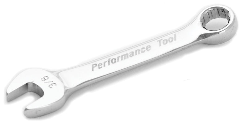 Performance Tool W30512 Performance Tool 3/8-Inch Stubby Combo Wrench