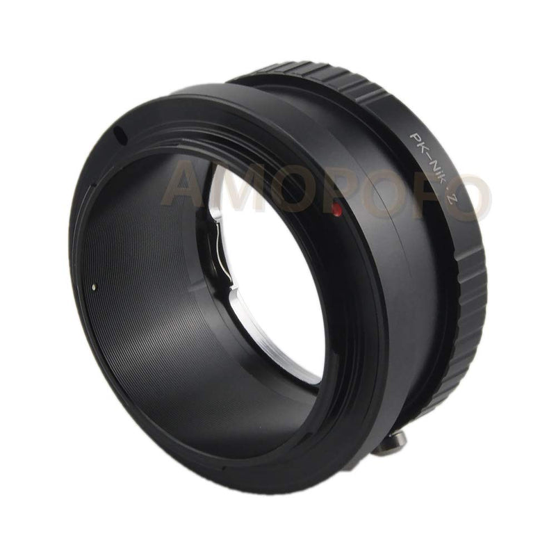 PK to Nikon Z Adapter for Pentax PK/K Mount Lens to Nikon Z Mount Z6 Z7 Camera