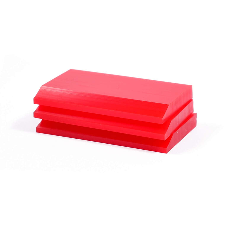 AHCHAY 2-inch Extra Small Rubber Squeegee Flexible and Soft non scratching for Resin 3D Printing Cleanup, Car Rear Glass Cleaning, Mirror Cleaning, Window Tint Films, Pack of 3