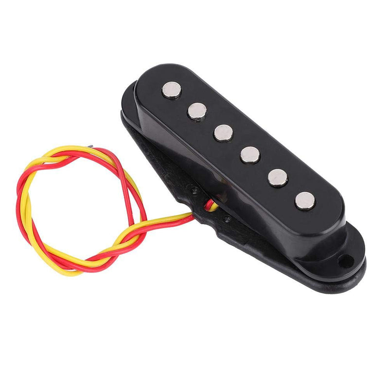 Bnineteenteam 1 PC Single Coil Sound Pickup Replacement Part for ST Electric Guitar Black