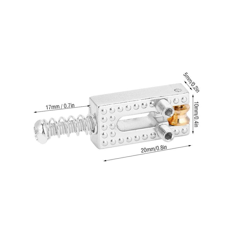 Saddle for Electric Guitar, 6 Roller Bridge Saddles for Fender Strat Tele Electric Guitar 4 colors(Silver)