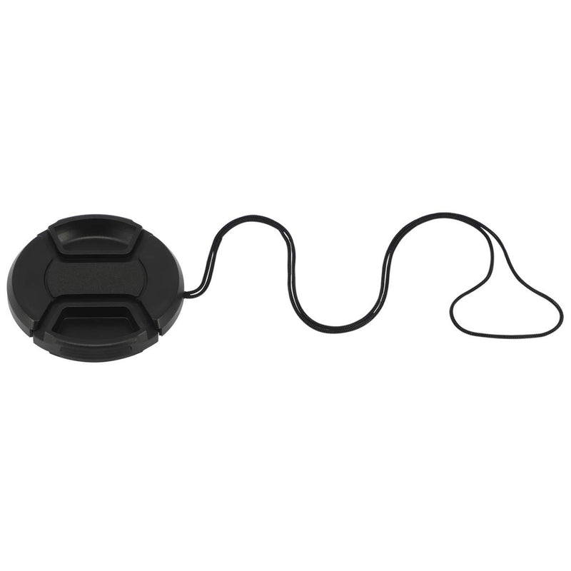 Haoge 55mm Center Pinch Snap On Front Lens Cap Cover with Cap Keeper for Canon Nikon Sony Fujifilm Sigma Tamron and Other 55mm Filter Thread Lens