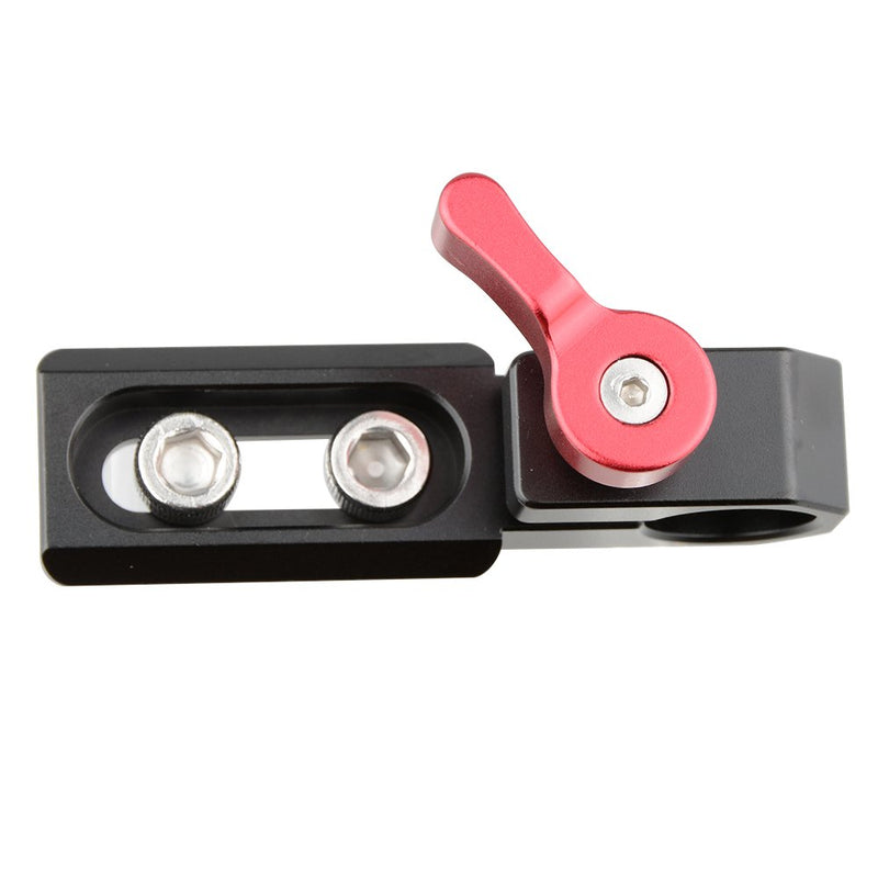 CAMVATE 15mm Single Rod Clamp with NATO Rail(Red)