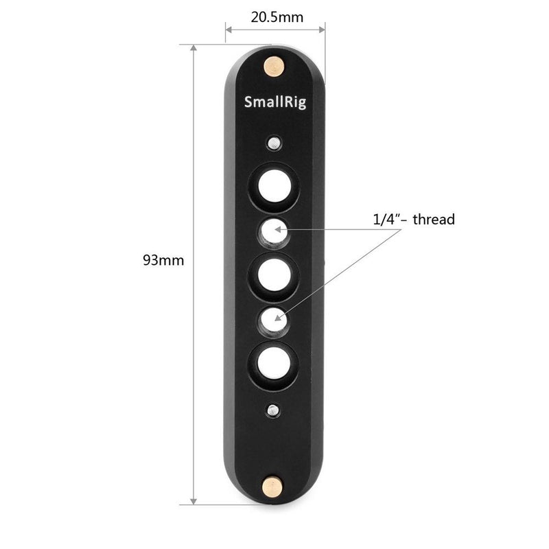 SMALLRIG Safety NATO Rail 93mm Long for NATO Handle Camera Cage EVF Monitor Mount - 1933