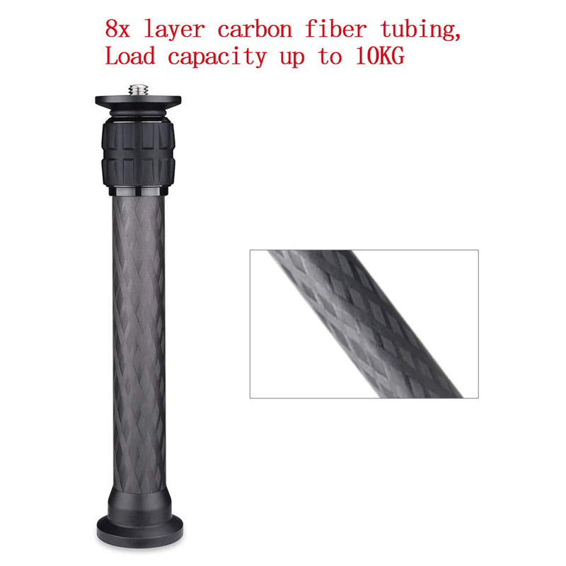 KAKAFOTO Carbon Fiber Tripod Extension Tube, 2 Section Tripod Center Column Extender (KET-C01)