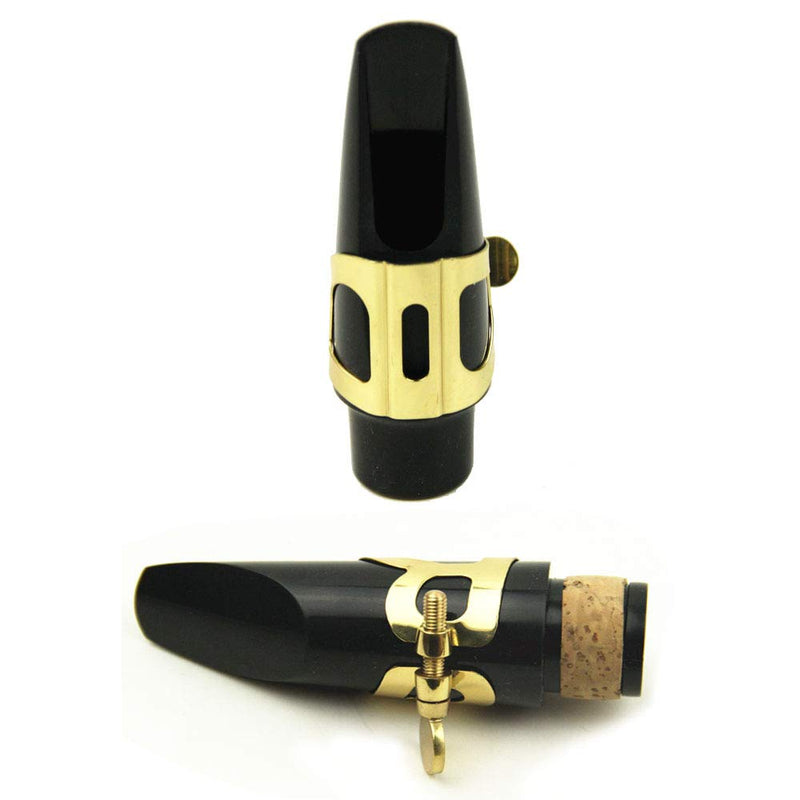 Jiayouy Sax Metal Ligature Alto Saxophone Mouthpiece Ligature - Gold