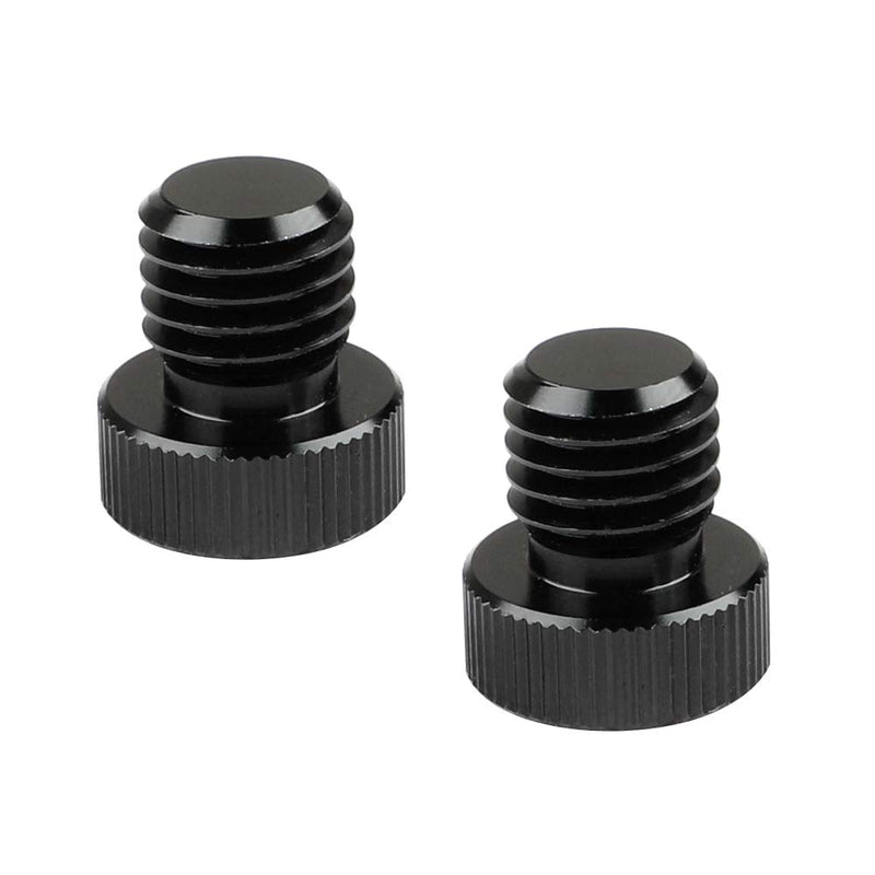 CAMVATE M12 Male to 1/4" Female Screw Adapter for 15mm Rod Plug(2 Pieces)