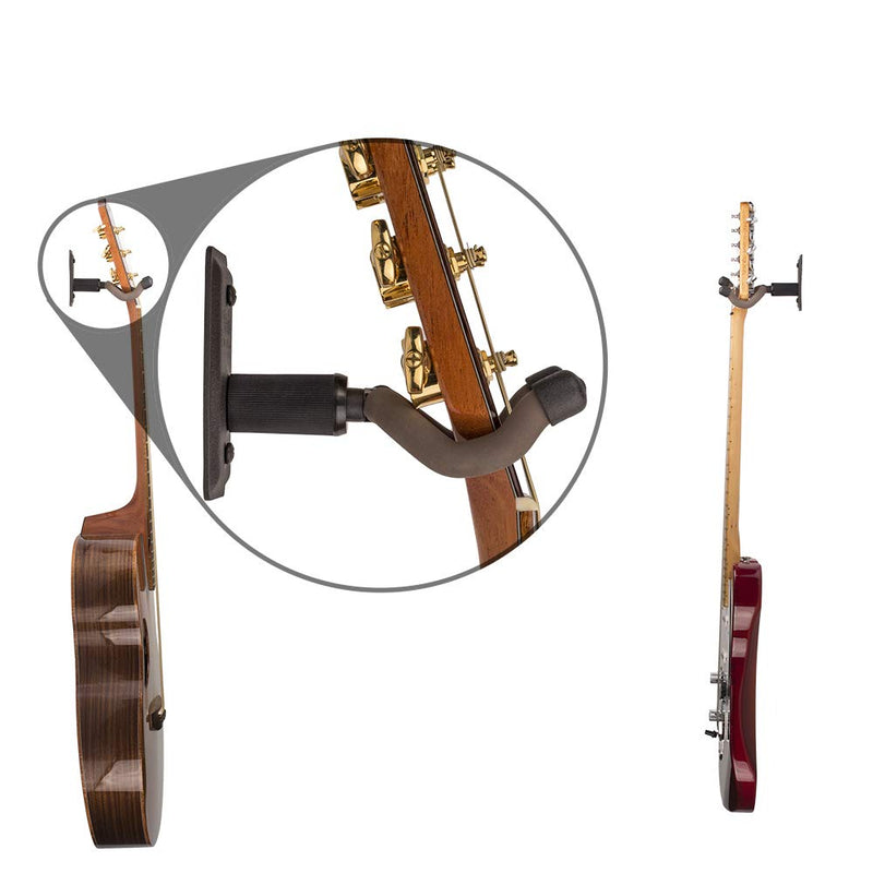 String Swing Guitar Hanger - Holder for Electric Acoustic and Bass Guitars - Stand Accessories Home or Studio Wall - Musical Instruments Safe without Hard Cases – Amercian Flag Steel CC60K-FL