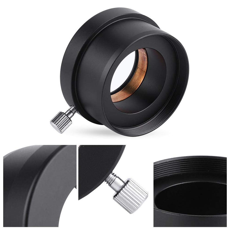 Telescope Adapter, Compression Ring Fitting, 2" to 1.25" Telescope Eyepiece Mount Adapter, Black Metal Accessories Adaptor, Protect Eyepiece Barrels