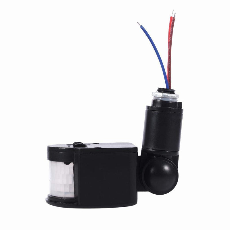 Outdoor 90~250V 180 Degree Infrared PIR Motion Sensor Detector Wall Light Switch Black