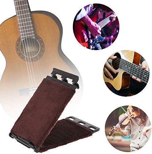 Guitar fretboard cleaner,guitar string cleaner,Fingerboard Cleaning Cloth, detachable and washable, for violin/bass/Ukulele/electric guitar and other musical instruments, comes with 6 Pcs guitar picks