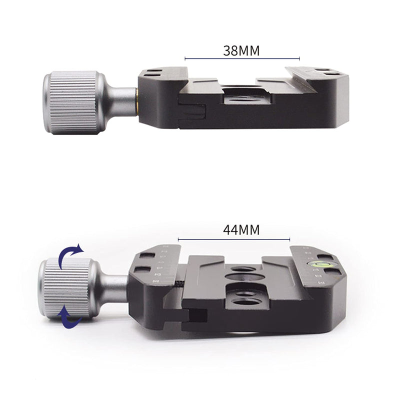 Fotoconic CL-110N Quick Release Clamp Compatible with Arca Swiss QR Plate, Arca Clamp Relacement for Tripod Monopod