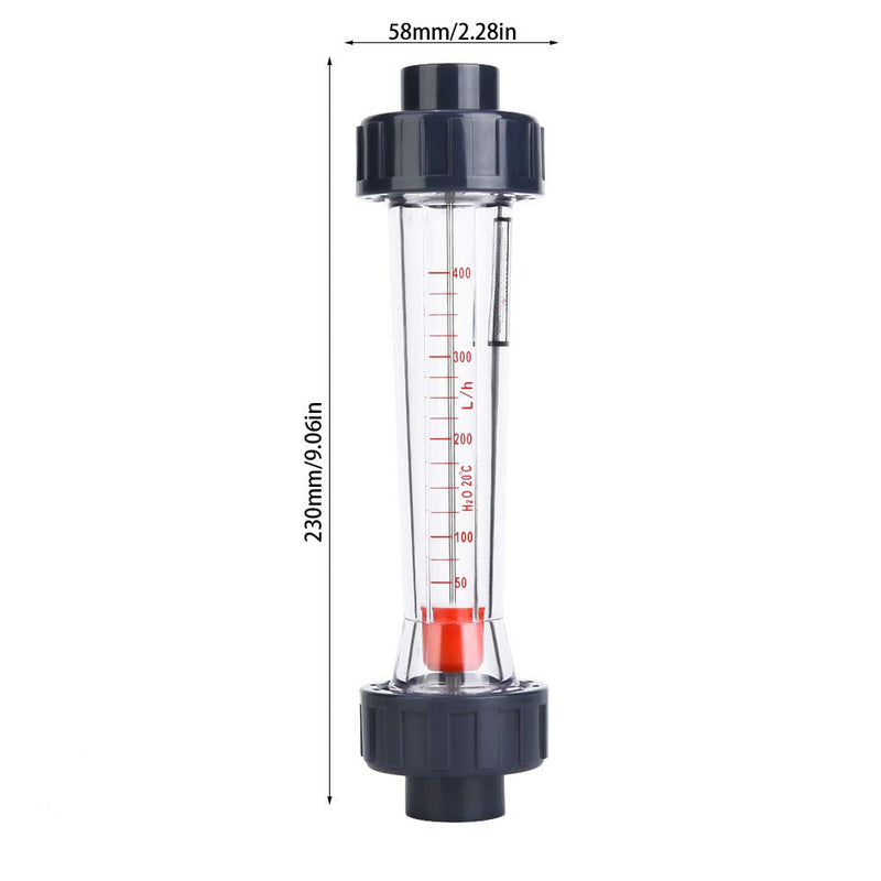 Heayzoki Liquid Flowmeter,Water Liquid Flow Meter Flowmeter,LZS-20 (D) ABS Plastic Tube Type Liquid Flowmeter