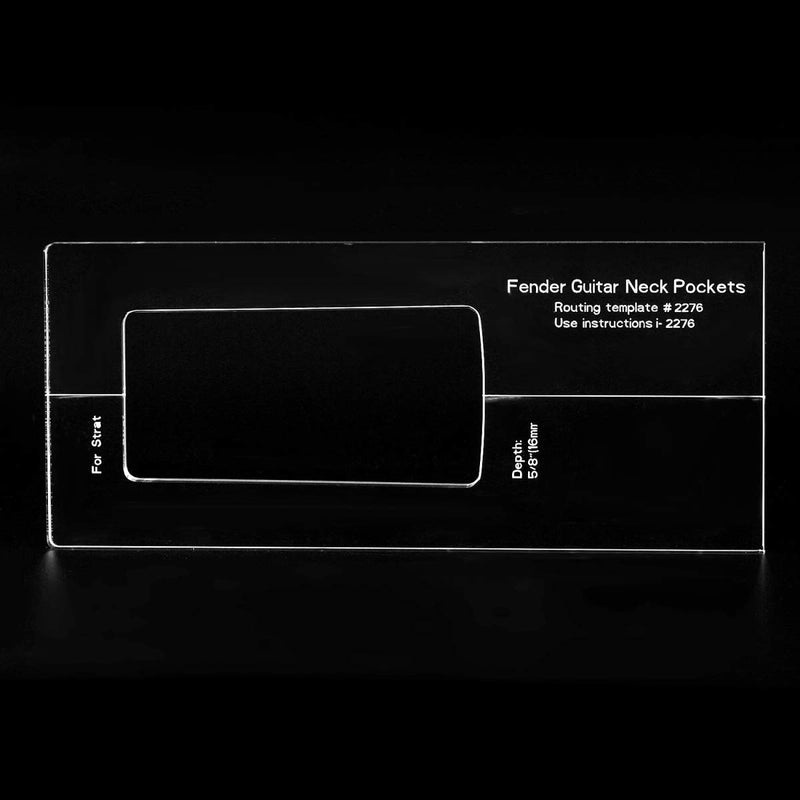 Musiclily Pro CNC Accurate Acrylic Guitar Neck Routing Templates for Standard Strat/Jaguar/Jazzmaster/Mustang Strat and Offset