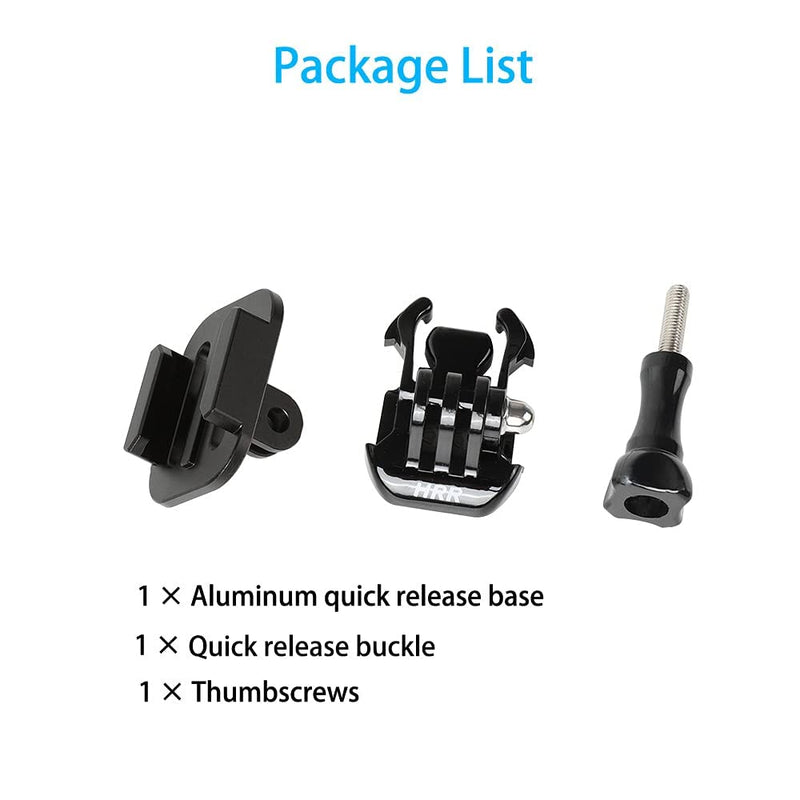 PellKing Quick Release Base Tripod Adapter Mount Compatible with for GoPro Hero 9 8 7 6 5 4 Session Max, Insta360 One R, DJI Osmo Action, Akaso Sports Camera