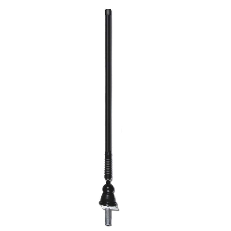 EnrockMarine 20B Black Flexible Rubber Mast Long Range Marine Boat Yacht AM/FM Radio Antenna