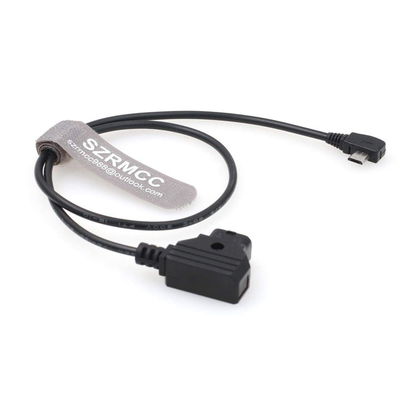 SZRMCC for Tilta Nucleus Nano Follow Focus Motor Power Cable Right Angle Micro USB to D-Tap 2 Pin Male