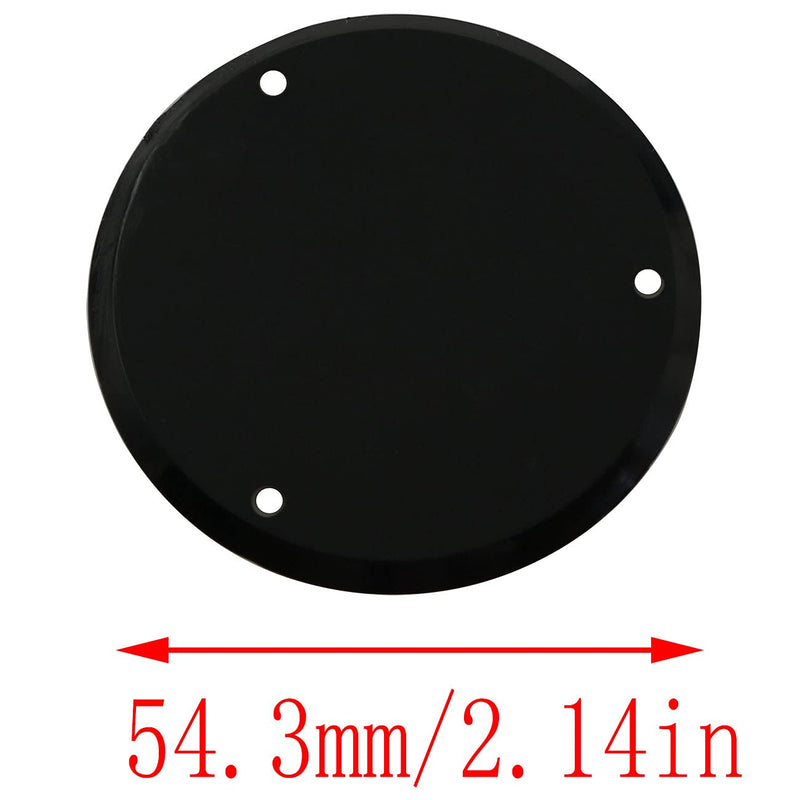 LQ Industrial Les Paul Rear Control Cover 2PCS Round and Diamond Black Switch Plate Cover For Epiphone Les Paul
