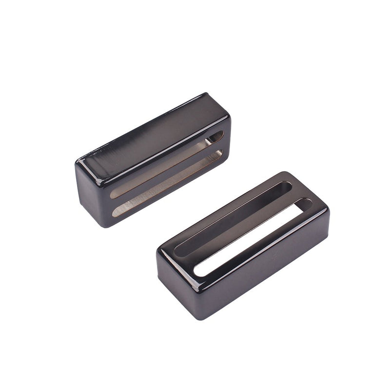 Alnicov 2 Pcs Humbuckers Pickup Cover 69mmX29mm for Electric Guitar,Black