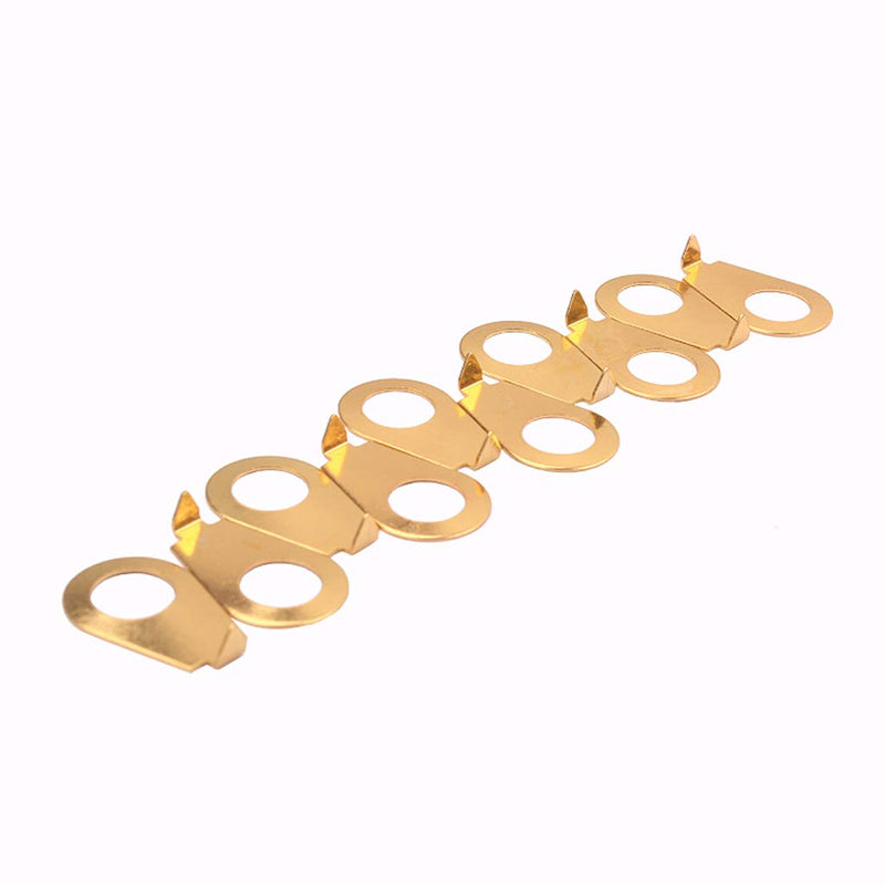 Alnicov Guitar Speed Bell Knobs 10Pieces Pointer Plate Knobs Position Indicator Suitable For Guitar Bass Replacement,Gold