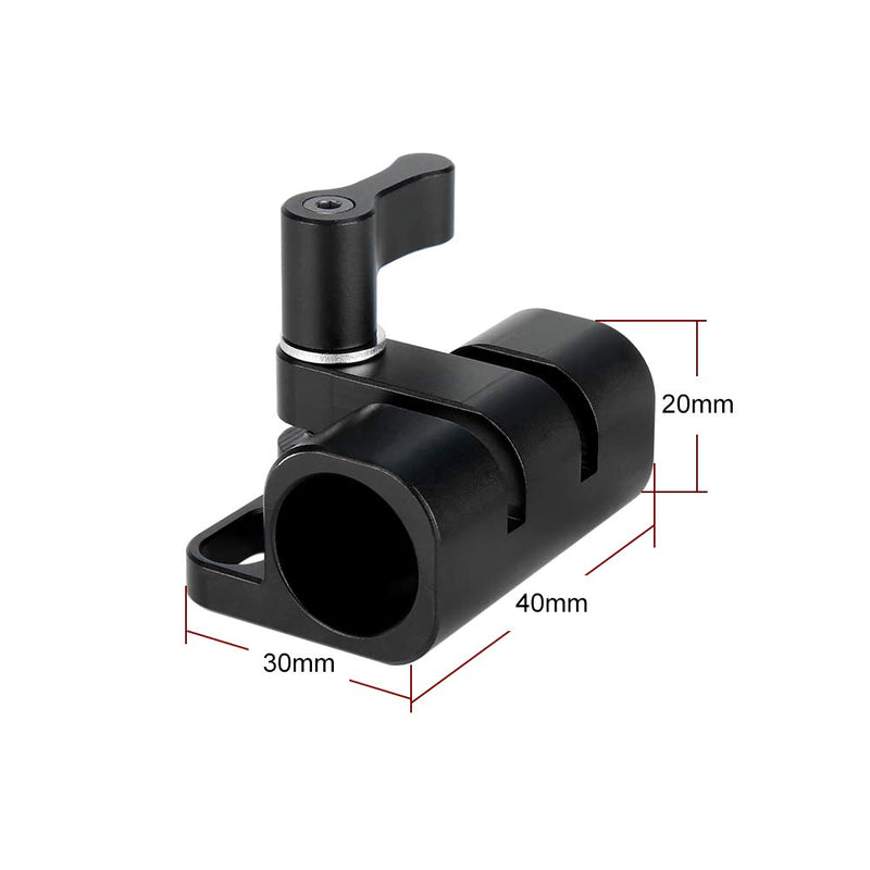 NICEYRIG 15mm Rod Holder for DSLR Camera Rail Extension Accessories Attachment, DJI Ronin 15mm Rod Support - 278
