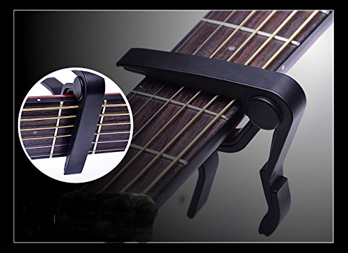 Guitar Capo Acoustic and Electric Guitars Trigger Capo Quick Change 6 String Guitar Capo Capo Black