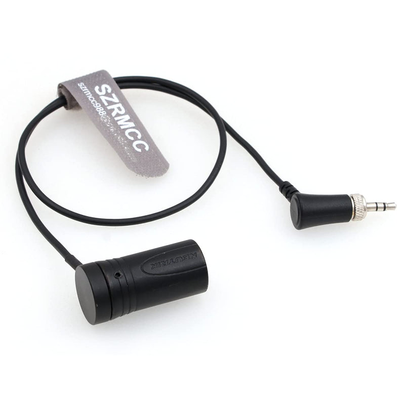 [AUSTRALIA] - SZRMCC Low Profile XLR 3 Pin Male to Locking 3.5mm TRS Audio Cable for Sennheiser EK500 Sony UWP-D Series Wireless Transmitter Receivers (Black Cap) Black Cap 