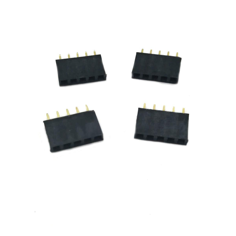 （Pack of 50） Female Pin Headers 2.54mm Pitch 1X 5Pins Single Row Female PCB Header Connector