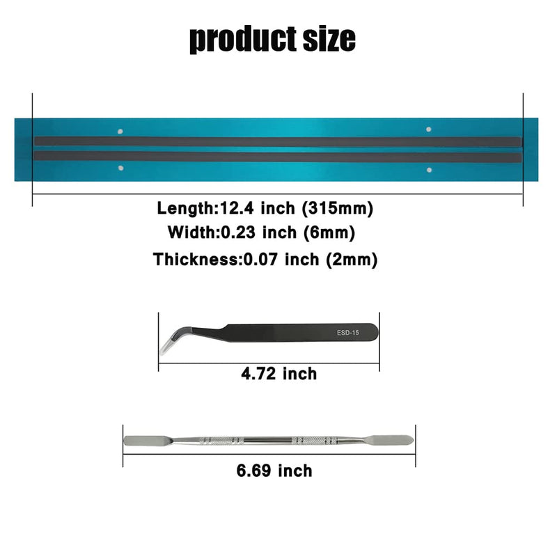 Rubber Feet Strips Replacement HP Envy X360 Convertible 15.6 Laptop with Stainless Steel Lever and Tweezers (Grey) Grey