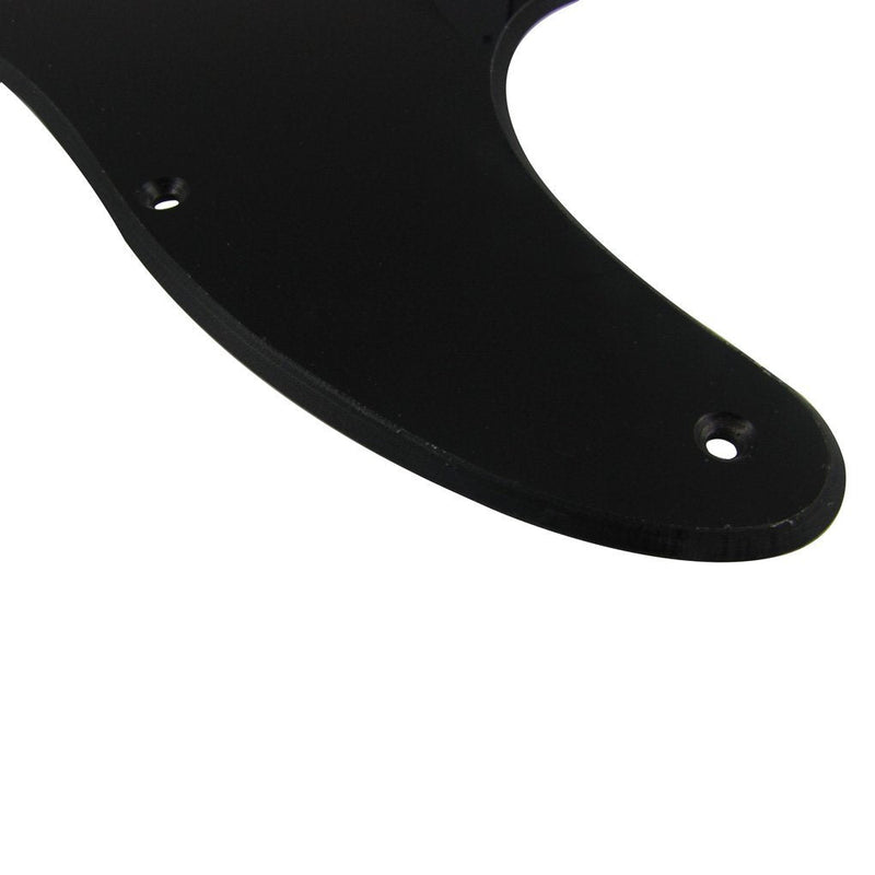 IKN 8 Hole Tele Pickguard w/Screws Fit USA/MX Standard Telecaster Pickguard Replacement, 1Ply Black