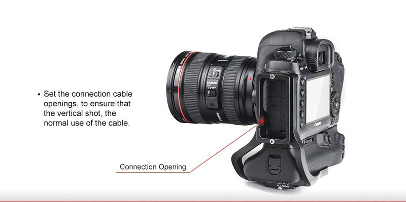 SUNWAYFOTO PCL-5DIVG L Plate for Canon 5D Mark IV Camera with Battery Grip Arca/RRS Sunway