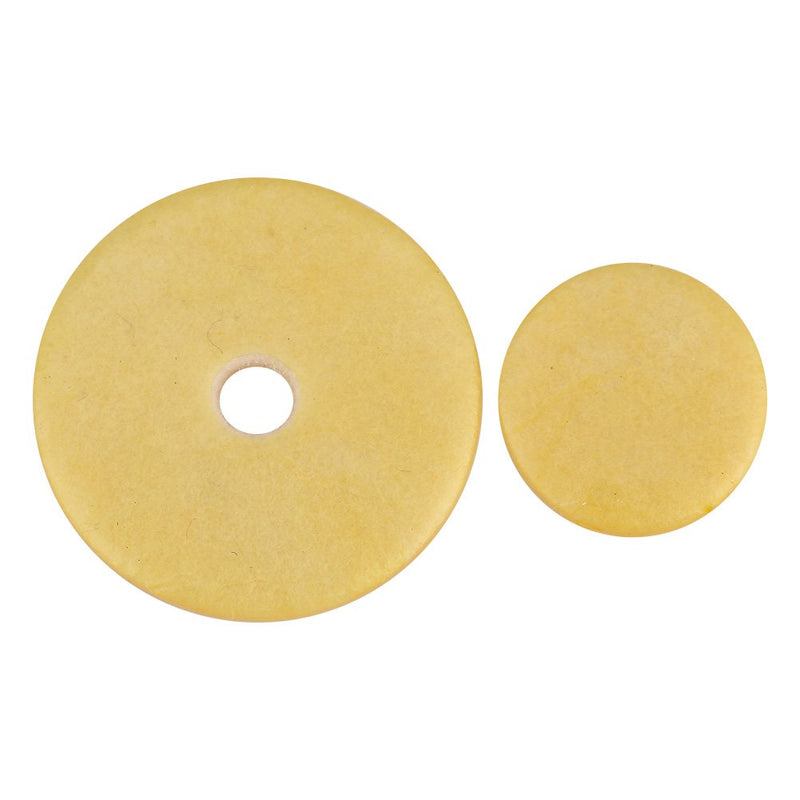 Vbestlife Flute Pad Set, 16 Pcs Durable Flute Pads Set Replacement Accessories for Flutes Yellow