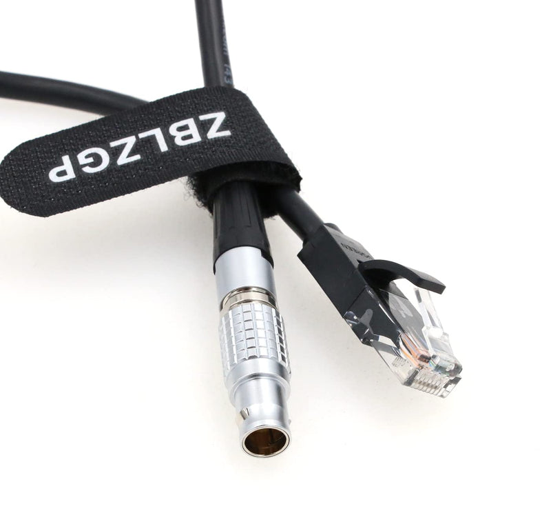 ZBLZGP 1B 10 Pin to Cat5e Ethernet Cable for COLR and ARRI Alexa Mini Camera Straight 10 pin