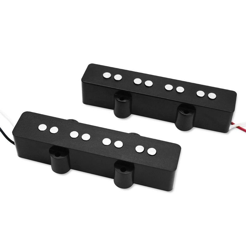 Jazz Bass Pickups Open Style Neck & Bridge Pickups Set Variable Gauss Ceramic Traditional for 4 String JB Electric Guitar Part
