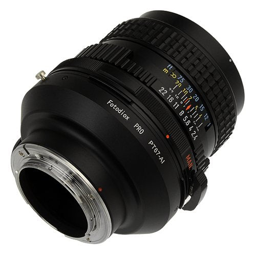 Fotodiox Pro Lens Mount Adapter, Pentax 6x7, 67 Lens to Nikon Camera Mount Adapter, for Nikon D1, D1H, D1X, D2H, D2X, D2Hs, D2Xs, D3, D3X, D3s, D4, D100, D200, D300, D300S, D700, D800, D800E, D40, D50, D60, D70, D70S, D80, D40X, D90, D3000, D3100, D320...