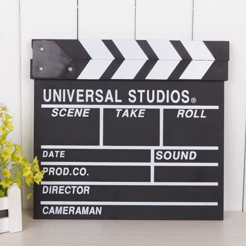 Bamboo's Grocery Director's Film Board, Movie Slateboard Clapper, 11.8 x 10.6 Inches, Black