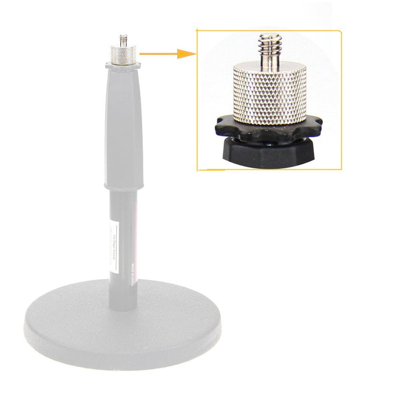 CAMVATE 1/4"-20 Male to 5/8"-27 Female Microphone Stand Mount for Camera Stud - 0988