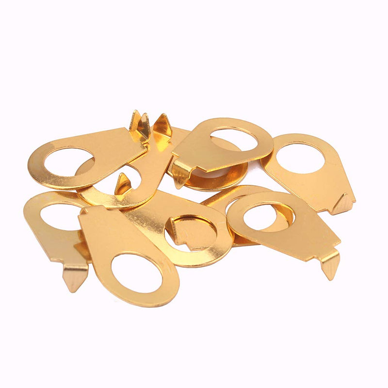 Alnicov Guitar Speed Bell Knobs 10Pieces Pointer Plate Knobs Position Indicator Suitable For Guitar Bass Replacement,Gold