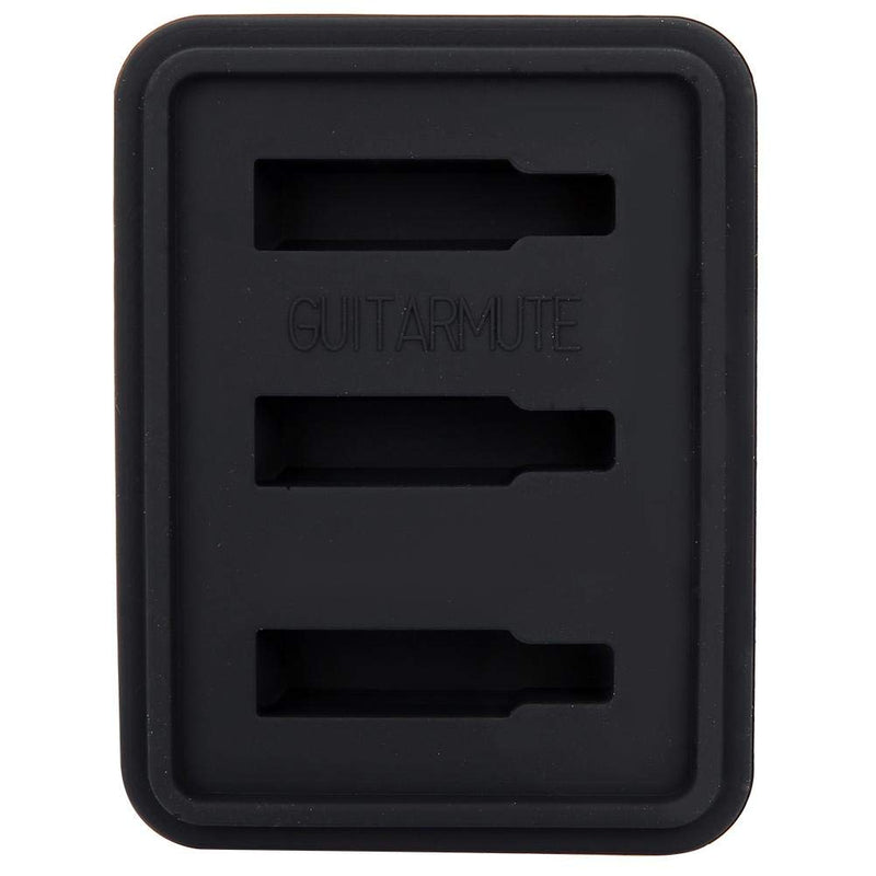 Dilwe Guitar Mute Silencer, Rubber Guitars Mute Silencer Pad for Classical and Folk Guitar (Black)