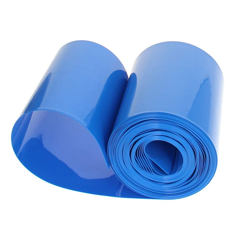 [AUSTRALIA] - Othmro 1Pcs 18.04Ft Battery Heat Shrink Tubing Kit, 2.95inch Flattening Width Insulation PVC Heat Shrink Tube, Shrink Wrap Tubing Industrial Tubing for 18650 Battery Pack Power Blue Flattening width: 75mm,length: 5.5m 
