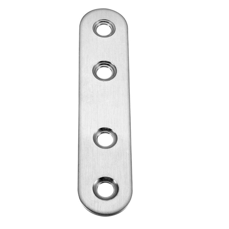 uxcell Repair Plate, 80mmx17mm, Flat Fixing Mending Corner Brace Bracket Connector, Pack of 10